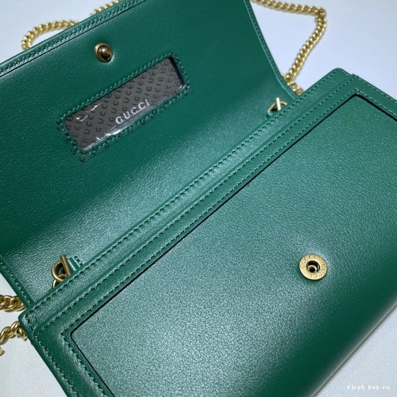 First bag ru bamboo Diana with Gucci chain wallet 0711